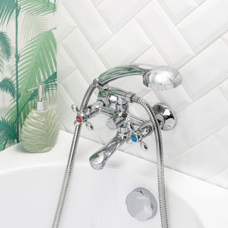 Смеситель для ванны с душем BOOU BA5318-2-B702 хром Смеситель для ванны с душем BOOU BA5318-2-B702 хром