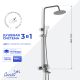 Душевая стойка Ceruttispa ОВИДИО RSBN (OVIDIO RSBN) CT12076 никель матовый