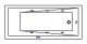 Гидромассажная ванна Whitecross Wave Slim 0111.160070.100.SOFT.CR 160x70см Soft хром