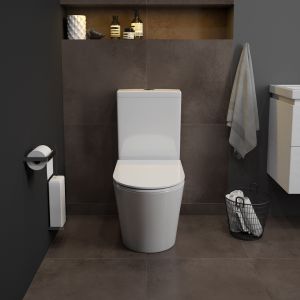 Унитаз напольный Maretti Florenza безободковый с микролифтом, FL10NBM17-844, белый