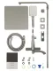 Душевая стойка Wonzon & Woghand Flex WW-88047072-BN брашированный никель