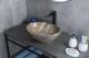 Раковина Gid Mnc138T 54472 накладная под камень глянцевая 41x34x15
