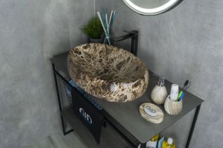 Раковина Gid Mnc168 54409 накладная под камень глянцевая 60x41x15 Раковина Gid Mnc168 54409 накладная под камень глянцевая 60x41x15
