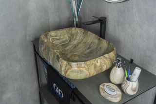 Раковина Gid Mnc186 54423 накладная под камень глянцевая 56x42x14 Раковина Gid Mnc186 54423 накладная под камень глянцевая 56x42x14