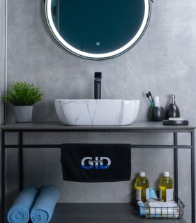 Раковина Gid Mnc333C 54469 накладная под камень глянцевая 46x32.5x13.5 Раковина Gid Mnc333C 54469 накладная под камень глянцевая 46x32.5x13.5