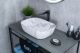 Раковина Gid Mnc333C 54469 накладная под камень глянцевая 46x32.5x13.5