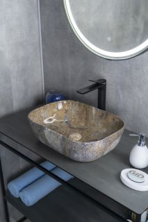 Раковина Gid Mnc333T 54474 накладная под камень глянцевый 46x32.5x13.5 Раковина Gid Mnc333T 54474 накладная под камень глянцевый 46x32.5x13.5