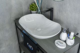 Раковина Gid Mnc503H012 54464 накладная под камень глянцевая 66.5x41x12 Раковина Gid Mnc503H012 54464 накладная под камень глянцевая 66.5x41x12