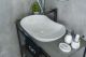 Раковина Gid Mnc503H012 54464 накладная под камень глянцевая 66.5x41x12