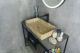 Раковина Gid Mnc595 54456 накладная под камень глянцевая 60x34x11