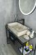 Раковина Gid Mnc596 54457 накладная под камень глянцевая 60x34x11
