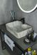 Раковина Gid Mnc605 54460 накладная под камень глянцевая 48x37x13
