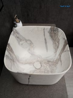 Раковина Gid Mnc9301 54480 накладная под камень матовый 36x36x25.5 Раковина Gid Mnc9301 54480 накладная под камень матовый 36x36x25.5