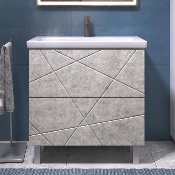 Тумба под раковину напольная Vigo Geometry 025 80 см бетон