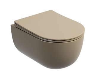 Унитаз подвесной Ceramicanova Модена (Modena) CN6063MC безободковый капучино матовый