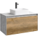 Подвесная тумба под раковину Aqwella Mobi MOB0110BS+MOB0710DB 100 см