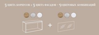 Корпус тумбы под раковину Aqwella Mobi 120 MOB0112W