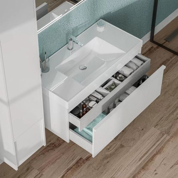 Тумба под раковину Kerama Marazzi Modula MOD.100.1+1\WHT 100 см белый