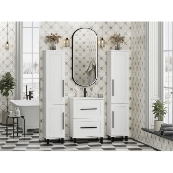 Напольная тумба под раковину Misty Модерн 60 см П-Мод07060-011Пр белый