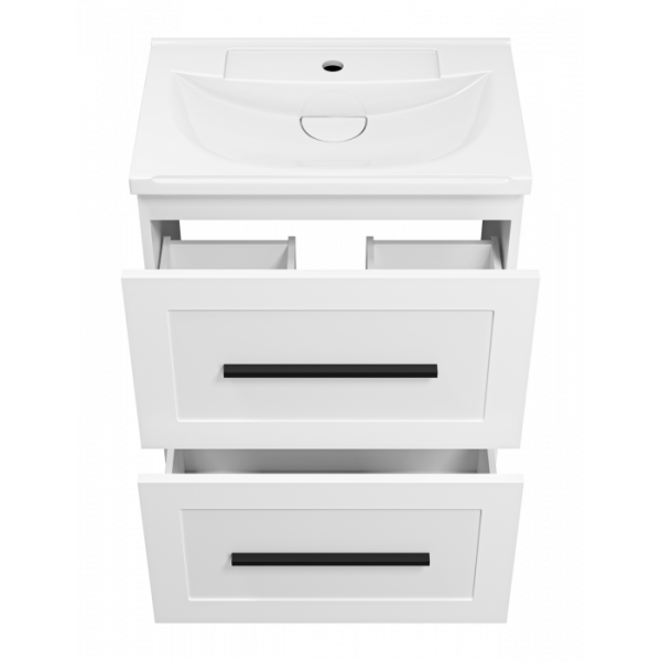 Напольная тумба под раковину Misty Модерн 60 см П-Мод07060-011Пр белый