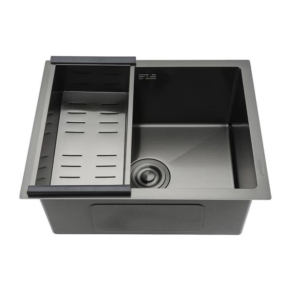 Мойка для кухни с коландером Gappo GS5040-6 чёрный