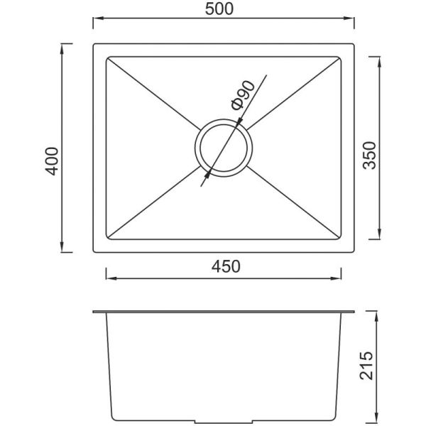 Мойка для кухни с коландером Gappo GS5040-6 чёрный