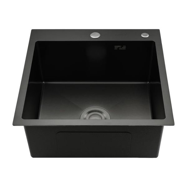 Мойка для кухни с коландером Gappo GS5050-6 чёрный