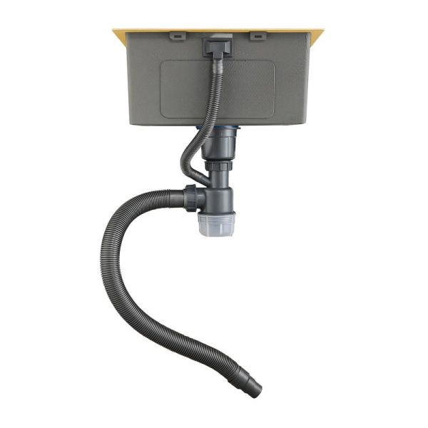 Мойка для кухни Gappo GS7246-3 с коландером золотой сатин