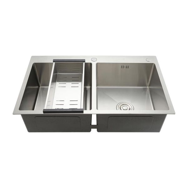 Мойка для кухни с коландером Gappo GS8350 сатин