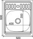 Мойка из нержавеющей стали MIXLINE ML 60x50 (527974)
