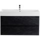 База под раковину Cezares подвесная с двумя выкатными ящиками, Nero, 800x460x500, MOLVENO 46-80-2C-SO-NR