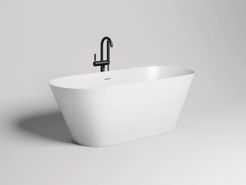 Ванна из искусственного камня Salini Mona S-Stone 102922MRH 170x72см RAL снаружи