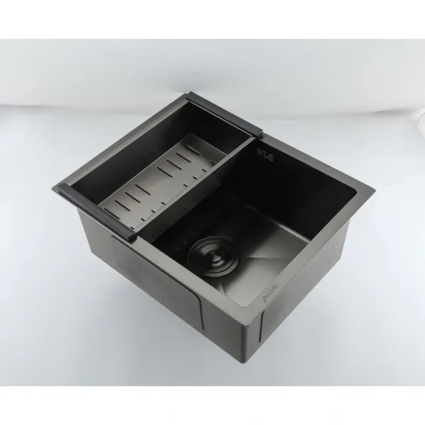 Мойка для кухни с коландером Gappo GS5040-6 чёрный