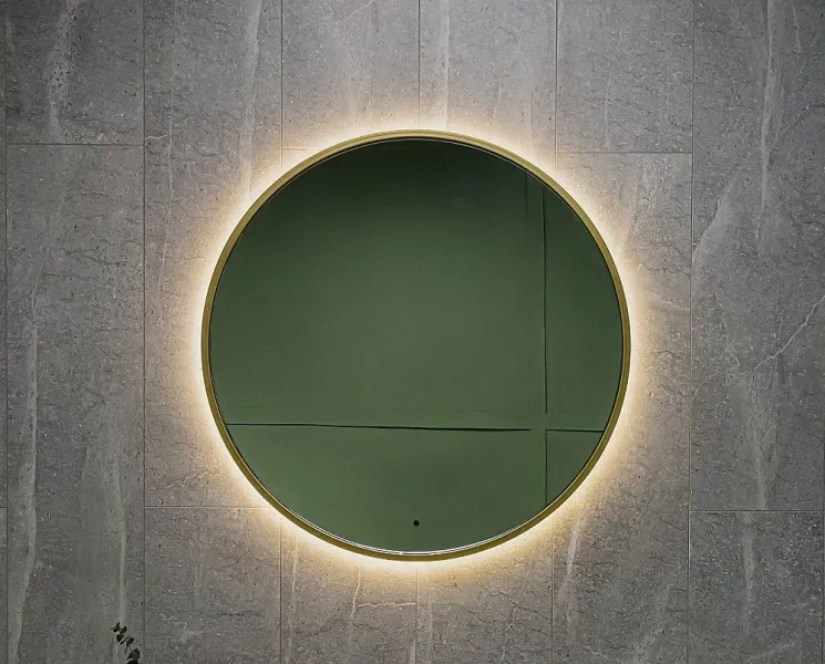 Зеркало с подсветкой ArtMax Asti AM-Ast-800-DS-FNC-Gold 80 см золото