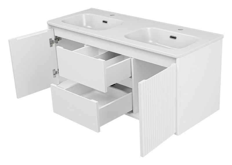 Подвесная тумба под раковину Brevita Wine 75 Win-09120-01-01-2Я белый