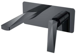 Встраиваемый смеситель для раковины Boheme Venturo 375-SGM антрацит глянец Встраиваемый смеситель для раковины Boheme Venturo 375-SGM антрацит глянец