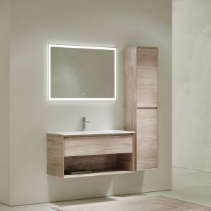 Подвесная тумба под раковину Sancos Marmi 1.0 MR1.0100EG 99см дуб галифакс натуральный