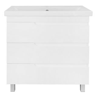 Тумба с раковиной Azario Kantri CS00097257 80 см белый глянец