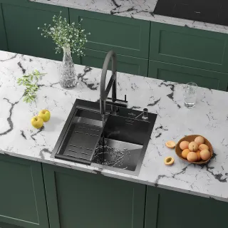 Кухонная мойка Roxenbath Simple 50 560220-50B графит