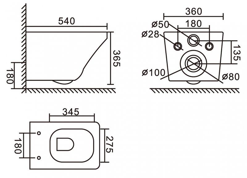 Комплект 4 в 1 BelBagno BB3201CHR-MB/BB3201SC-MB/BB002-80/BB007-PR-NERO.M унитаз подвесной SELA BB3201CHR-MB с сиденьем BB3201SC-MB система инсталляции для унитазов BB002-80 с кнопкой смыва BB007-PR-NERO.M