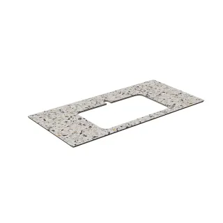 Столешница для полувстраиваемых раковин Kerama Marazzi Бричиола KM6012G0471RP100Ir2 100 см белый натуральный