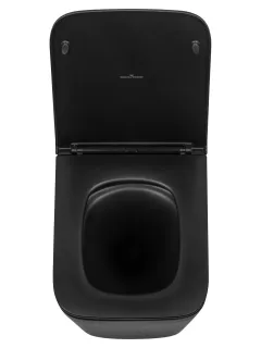 Унитаз подвесной Wonzon & Woghand Rona WW-UP2216-MB безободковый чёрный матовый