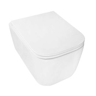 Унитаз подвесной Azario Bacio AZ-5103T-WHT безободковый торнадо белый