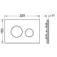 Лицевая панель TECE TECEloop modular 9240612 дуб