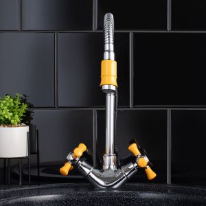 Смеситель для кухни РМС SL92YW-279F хром/жёлтый