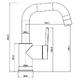 Смеситель для раковины Swedbe Diana 1011B чёрный