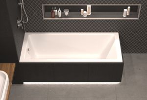 Акриловая ванна Whitecross Wave Slim 0111.170070.100 170x70см белый глянец