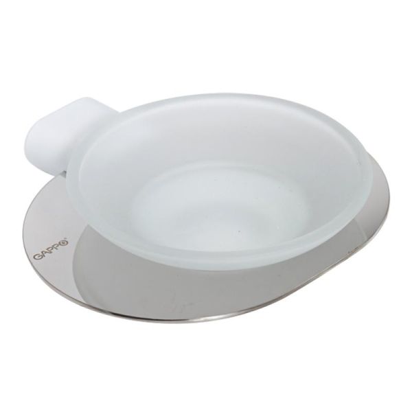 Мыльница Gappo G30902-8 белый/хром Мыльница Gappo G30902-8 белый/хром