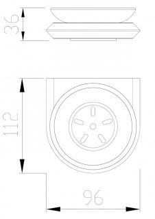 Мыльница ABBER Nord AA1558B чёрный матовый