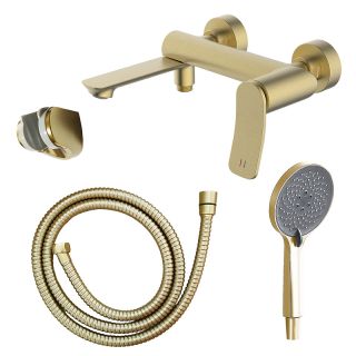 Смеситель для ванны Azario Escaro AZ-K3074MG золото матовое